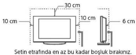 SONY KD65XF8505 - Sehpa ile monte edildiginde - 1