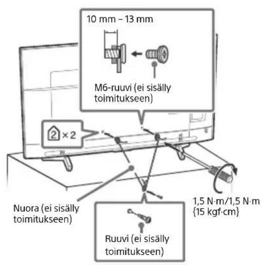 SONY KD65XF8505 - Kaatumisen estäminen - 4