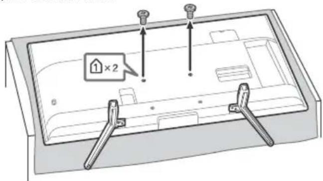 SONY KD65XF8505 - Távolítsa el a TV hátulján található csavarokat. - 2