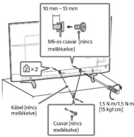SONY KD65XF8505 - A felborulás megakadályozása - 4