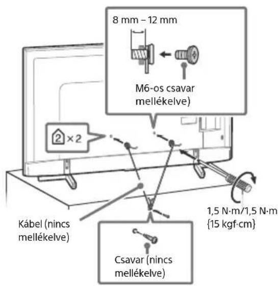 SONY KD65XF8505 - A felborulás megakadályozása - 2