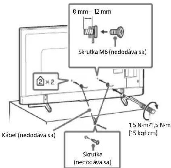 SONY KD65XF8505 - Predchádzanie prevrhnutiu - 3