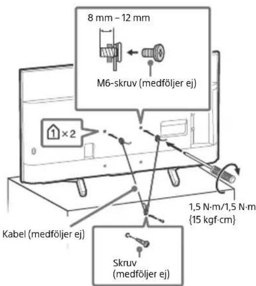 SONY KD65XF8505 - Forebyggande av fall - 6