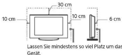 SONY KD65XF8505 - Aufstellung mit dem Ständer - 1