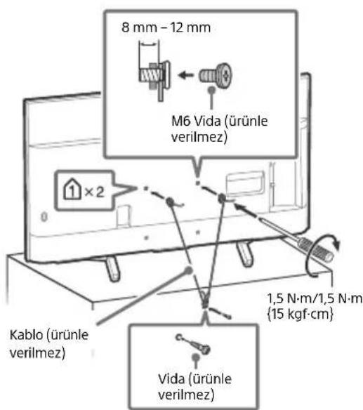 SONY KD65XF8505 - Devrilmenin önlenmesi - 6