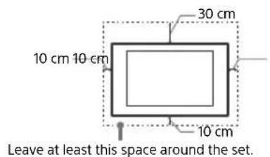 SONY KD65XF8505 - Ventilation - 1