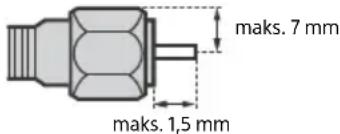 SONY KD65XF8505 - Zalecenie dotyczne wtyku typu F - 1