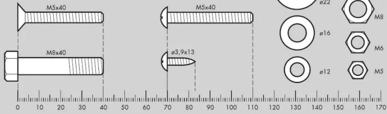 KETTLER Skylon 2 - Messhilfe für Verschraubungsmaterial - 1