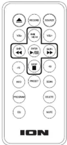 ION Octave LP - Télécommande - 1
