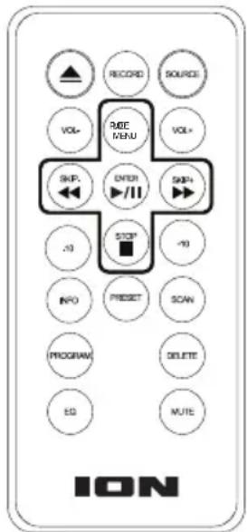 ION Octave LP - Afstandsbediening - 1
