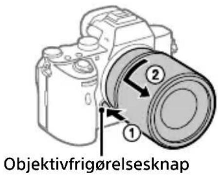 SONY Alpha A7R III - Sådan fjernes objektivet - 1