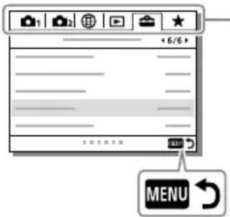 SONY Alpha A7R III - Brug af MENU-punkter - 2