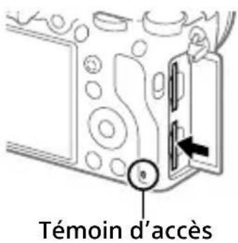 SONY Alpha A7R III - Pour retirer la carte mémoire - 1
