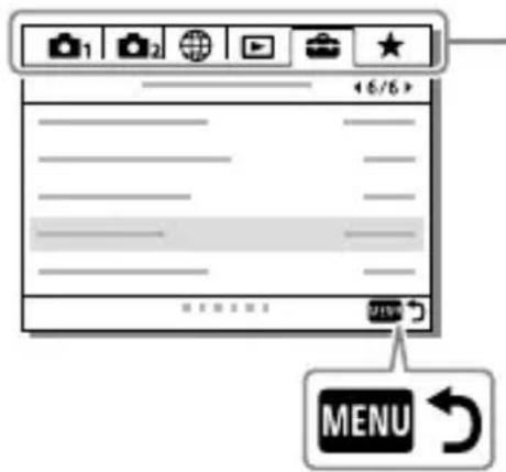 SONY Alpha A7R III - Utilisation des éléments du MENU - 2