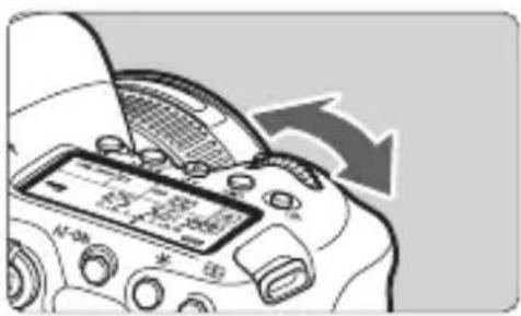 CANON EF 24105mm f4L IS II USM - After pressing a button, turn the < dial. - 1