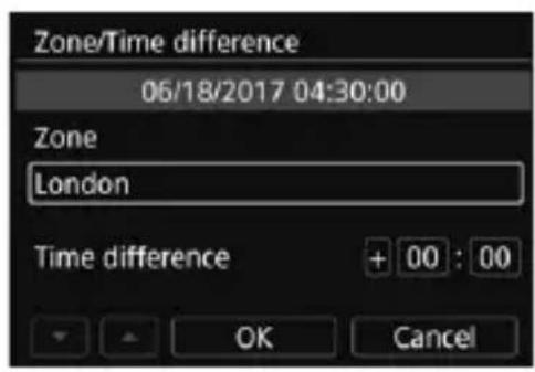 CANON EF 24105mm f4L IS II USM - Set the time zone. - 2