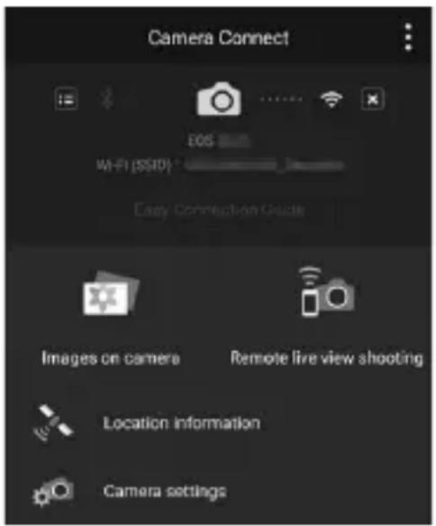 CANON EF 24105mm f4L IS II USM - Camera Connect Main Window - 1