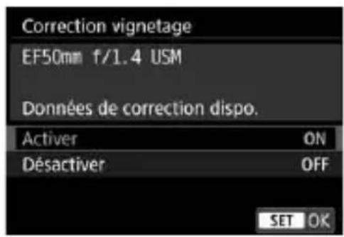 CANON EF 24105mm f4L IS II USM - Sélectionnez [correct. aberration objectif] - 2