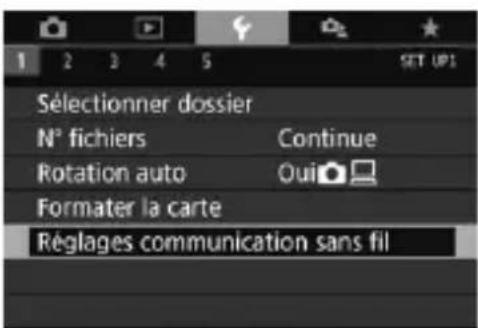 CANON EF 24105mm f4L IS II USM - Réglage des paramètres wifi - 1