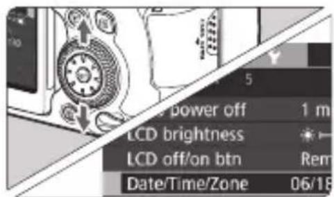 CANON EF 24105mm f4L IS II USM - Under the [2] tab, select [Date/Time/Zone]. - 1