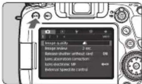 CANON EF 24105mm f4L IS II USM - SELECTing the Interface Language - 1