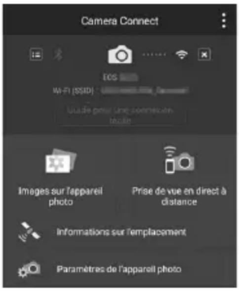 CANON EF 24105mm f4L IS II USM - Fenêtre principale de camera connect - 1
