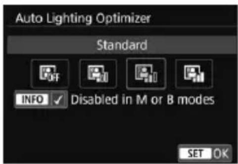 CANON EF 24105mm f4L IS II USM - Select [Auto Lighting Optimizer]. - 1