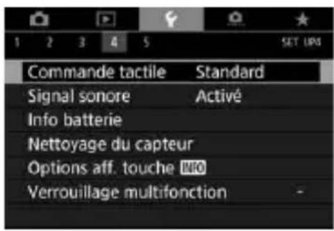 CANON EF 24105mm f4L IS II USM - Exemples d'opérations possibles en faisant glisser votre doigt sur l'écran - 1