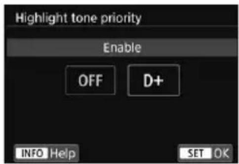 CANON EF 24105mm f4L IS II USM - Select [Highlight tone priority]. - 1