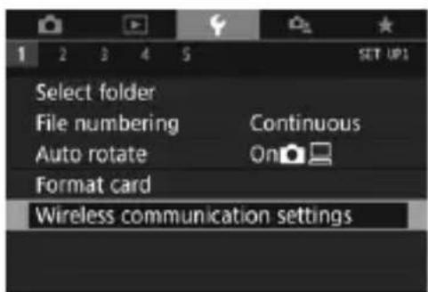 CANON EF 24105mm f4L IS II USM - Setting Wi-Fi Settings - 1