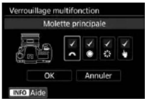 CANON EF 24105mm f4L IS II USM - Sélectionnez [verrouillage multifonction]. - 1