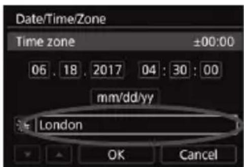 CANON EF 24105mm f4L IS II USM - Set the time zone. - 1