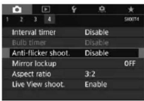 CANON EF 24105mm f4L IS II USM - MENU Reducing Flicker - 1