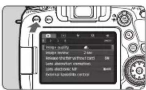 CANON EF 24105mm f4L IS II USM - MENU Setting the Date, Time, and Zone - 1