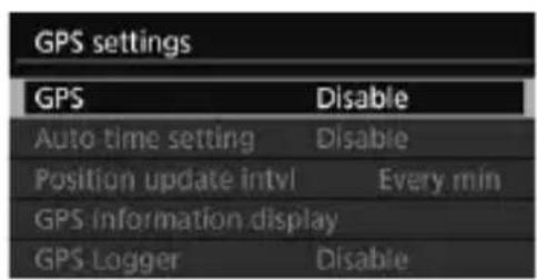 CANON EF 24105mm f4L IS II USM - Select [GPS settings]. - 1
