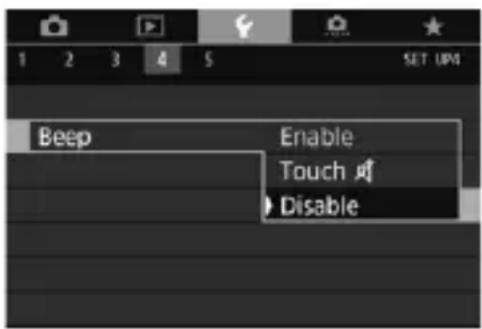 CANON EF 24105mm f4L IS II USM - MENUDisabling the Beeper - 1