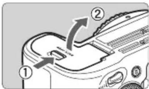 CANON EF 24105mm f4L IS II USM - Installing the Battery - 1