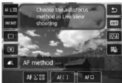 CANON EF 24105mm f4L IS II USM - With the camera ready to shoot, press the <  > button. - 2