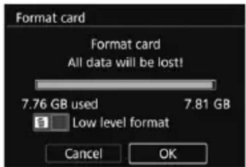 CANON EF 24105mm f4L IS II USM - Select [Format card]. - 1