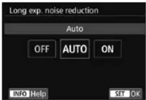 CANON EF 24105mm f4L IS II USM - Select [Long exp. noise reduction]. - 1