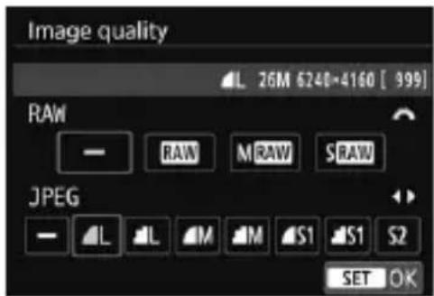 CANON EF 24105mm f4L IS II USM - Select [Image quality]. - 1