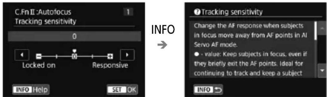 CANON EF 24105mm f4L IS II USM - Example: [C.Fn II-1: Tracking sensitivity] - 1