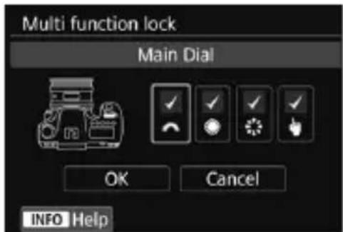 CANON EF 24105mm f4L IS II USM - Select [Multi function lock]. - 1