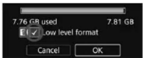 CANON EF 24105mm f4L IS II USM - Format the card. - 1