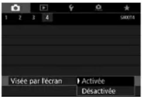 CANON EF 24105mm f4L IS II USM - Activation de la prise de vue avec visée par l'écran - 1