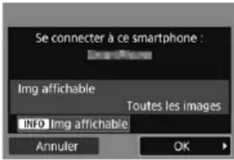 CANON EF 24105mm f4L IS II USM - Sélectionnez l'appareil photo auquel vous souhaitez vous connecter par liaison wi-fi. - 1