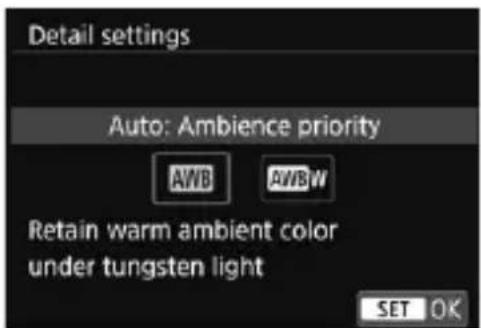 CANON EF 24105mm f4L IS II USM - Select [AWB]. - 1