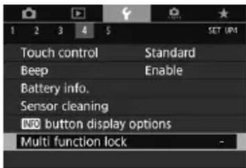 CANON EF 24105mm f4L IS II USM - LOCK Setting the Multi Function Lock - 1