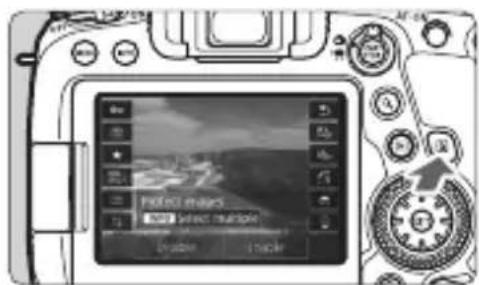 CANON EF 24105mm f4L IS II USM - Press the <  > button. - 1