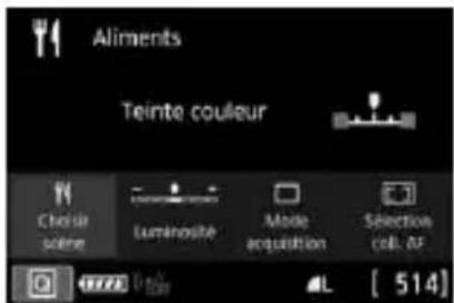 CANON EF 24105mm f4L IS II USM - Modes de la zone élémentaire (exemple d'écran) - 3